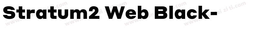 Stratum2 Web Black字体转换